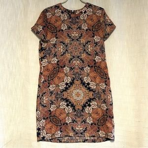 Artisan NY Dress Size  6 Tribal Floral Cap Sleeve